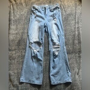 Distressed Blue Women's Jeans